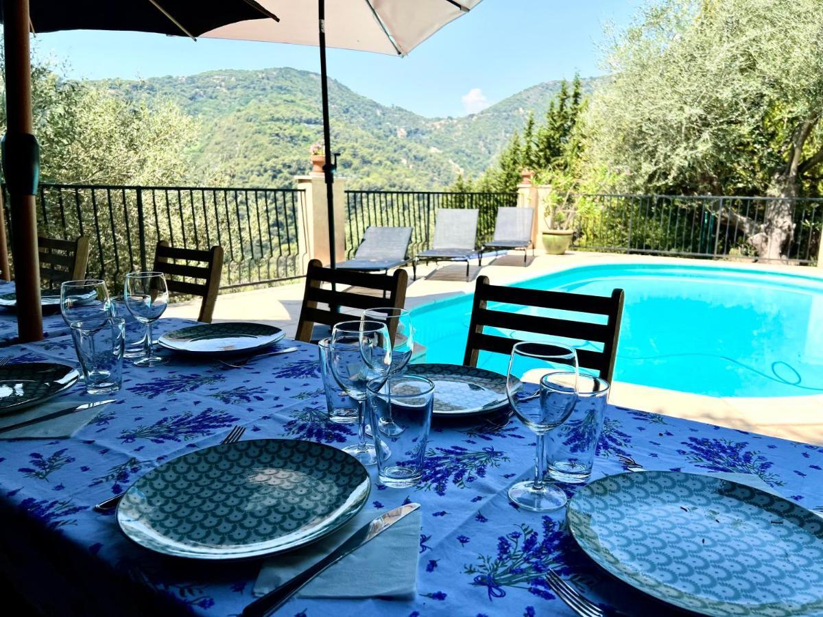 Entre Nice Et Monaco Grande Villa Avec Piscine Privee 12 Personnes Drap Εξωτερικό φωτογραφία