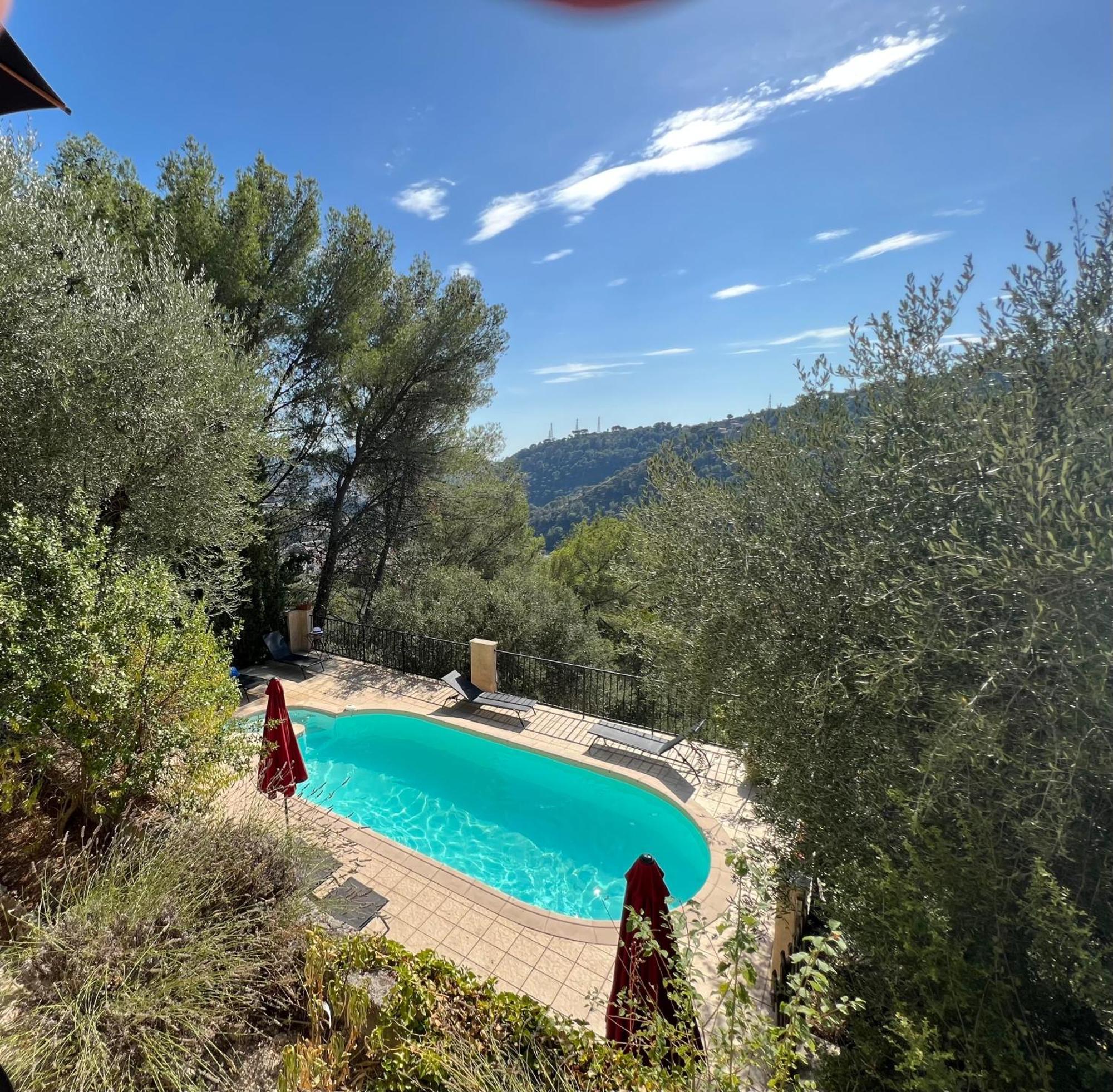 Entre Nice Et Monaco Grande Villa Avec Piscine Privee 12 Personnes Drap Εξωτερικό φωτογραφία