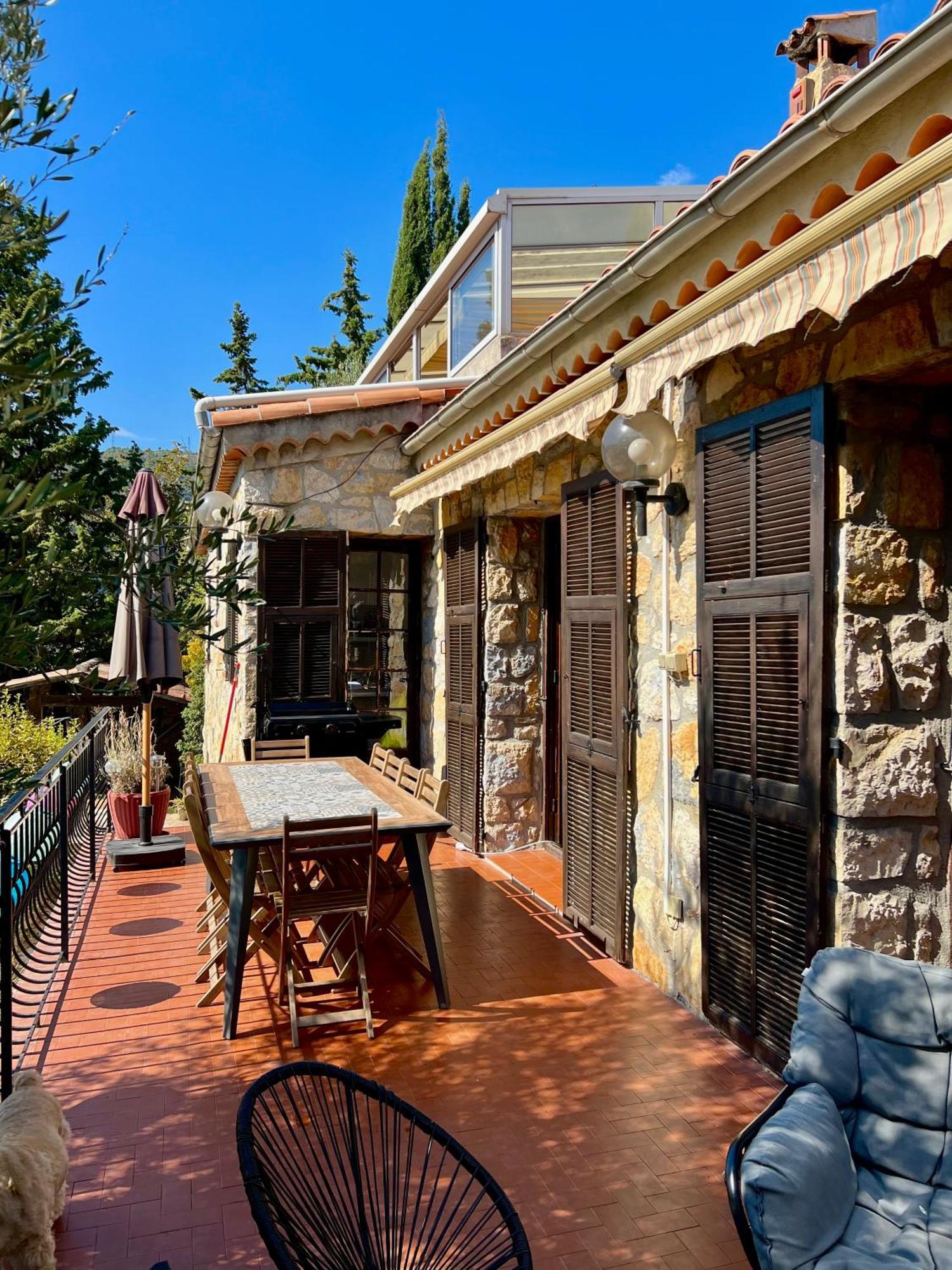 Entre Nice Et Monaco Grande Villa Avec Piscine Privee 12 Personnes Drap Εξωτερικό φωτογραφία